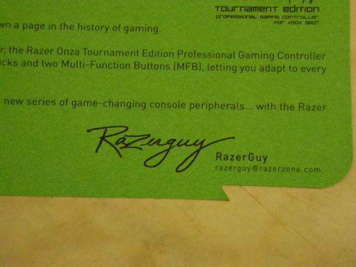 Игровое железо - Razer Onza Tornament Edition - В двух шагах от совершенства
